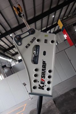 KS500 ไฮดรอลิก Excavator Breaker Side ประเภท 195mm กว้างกระดาน