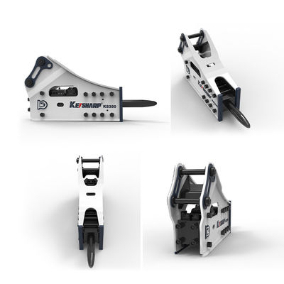 KS350 ไซด์ไฮดรอลิกบราคเกอร์ 165 มิลลิเมตร Chisel 150-300bpm Excavator Rock Breaker