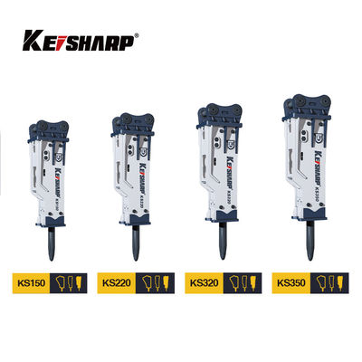 KS550 200mm Chisel Box Type Excavator เครื่องหักไฮดรอลิกสําหรับเหมืองแร่ / โลหะ