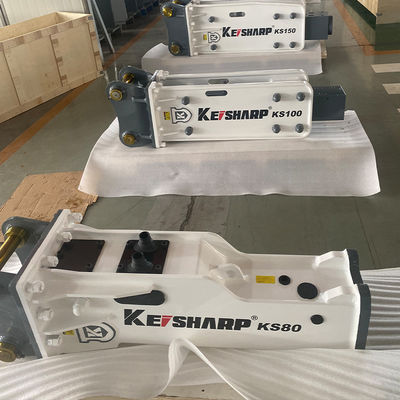 KEISHARP KS80 Box Type Hydraulic Breaker สําหรับเครื่องขุดขนาดเล็ก