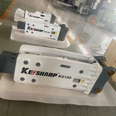KS150 เครื่องขุดไฮดรอลิก เครื่องบดคอนกรีตชนิดบนสําหรับโลหะ / ทางด่วน