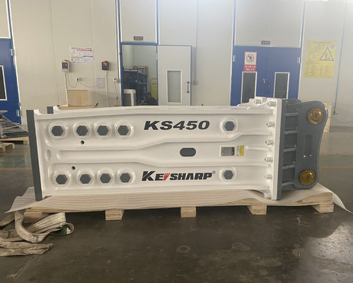 KS450 Top Type 190mm Chisel Excavator Hydraulic Rock Breaker สําหรับรถไฟ / สถาปัตยกรรม