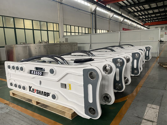 KS320 Top Pin Type Hydraulic Excavator Breaker Machine กว้าง 155 มิลลิเมตร
