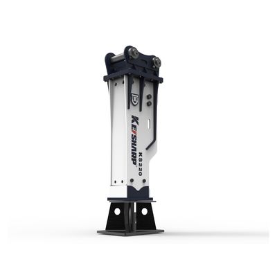 KS350 165mm Chisel Hydraulic Breaker สําหรับเครื่องขุดหินบดหิน ISO9001 รับรอง