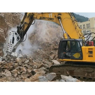 CE Certified Impact Hydraulic Top Breaker Rock Drill Attachment สําหรับการบดหิน
