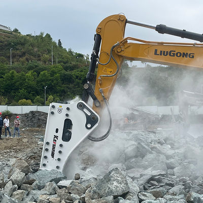 KS450 เครื่องบดหินแบบไฮดรอลิก ทนต่อการสวมใส่สําหรับเครื่องขุด 5250 kg