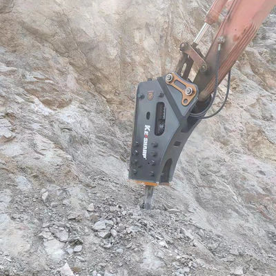 KS450 เครื่องบดหินแบบไฮดรอลิก ทนต่อการสวมใส่สําหรับเครื่องขุด 5250 kg