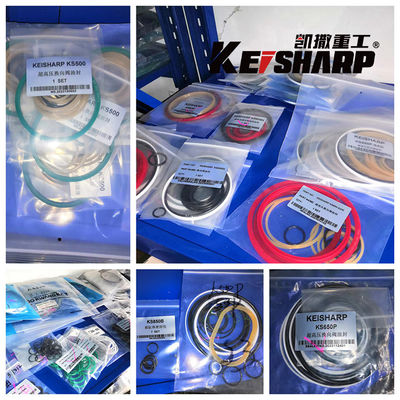 Keisharp Excavator ไฮดรอลิก ซีลซ่อมชุด 850 ซิลินเดอร์ด้านหน้า ซีลซ่อมชุด