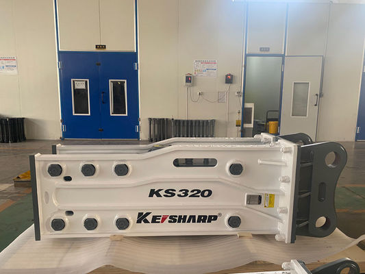 KS320 Top Type 155mm Chisel Excavator Hydraulic Rock Breaker สําหรับรถไฟ / สถาปัตยกรรม