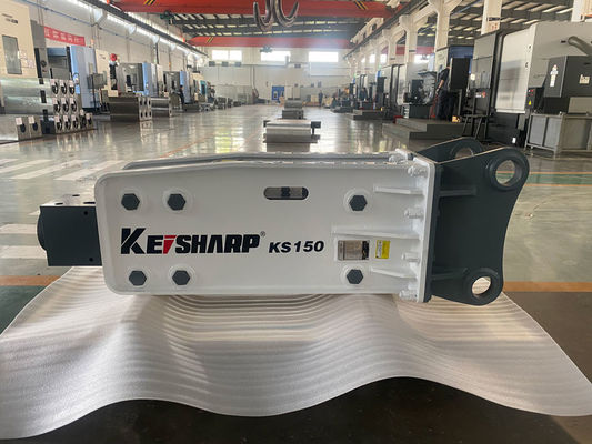 เครื่องขุด KS150 เครื่องบดหินแบบไฮดรอลิก เครื่องบดหินชนิดบน กว้าง 100 มม